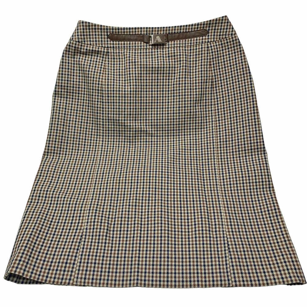 AQUASCUTUM LONDON Check Pencil Skirt
